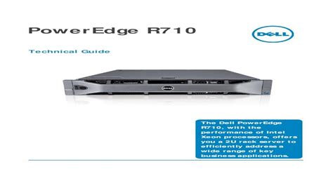 Dell PowerEdge R710 Technical Guide.